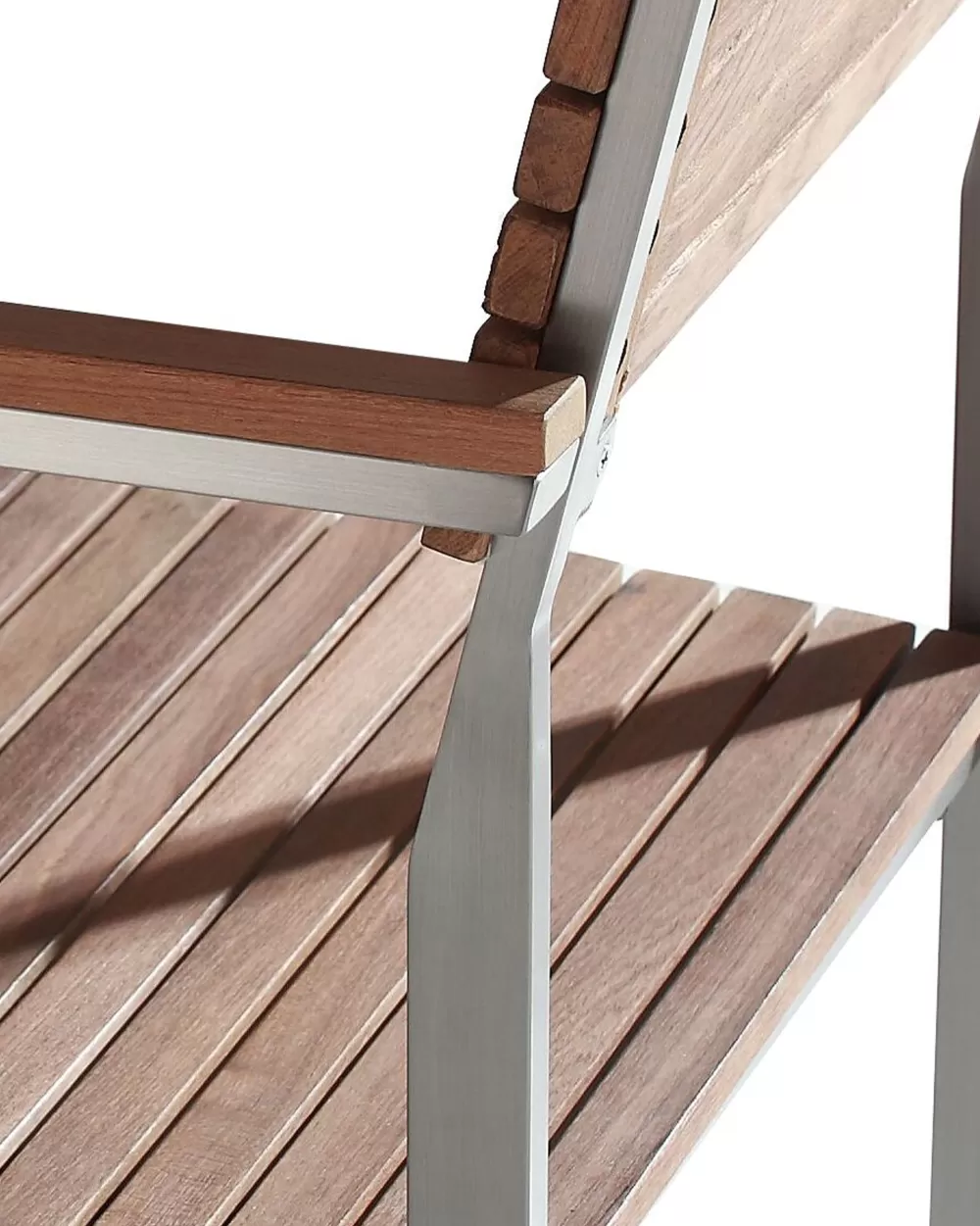 Beliani: Set Elegante da 6 Sedie da Giardino in Teak Chiaro, Stile Viareggio - Arredo Esterno Confortevole con Struttura Resistente all'Intemperie