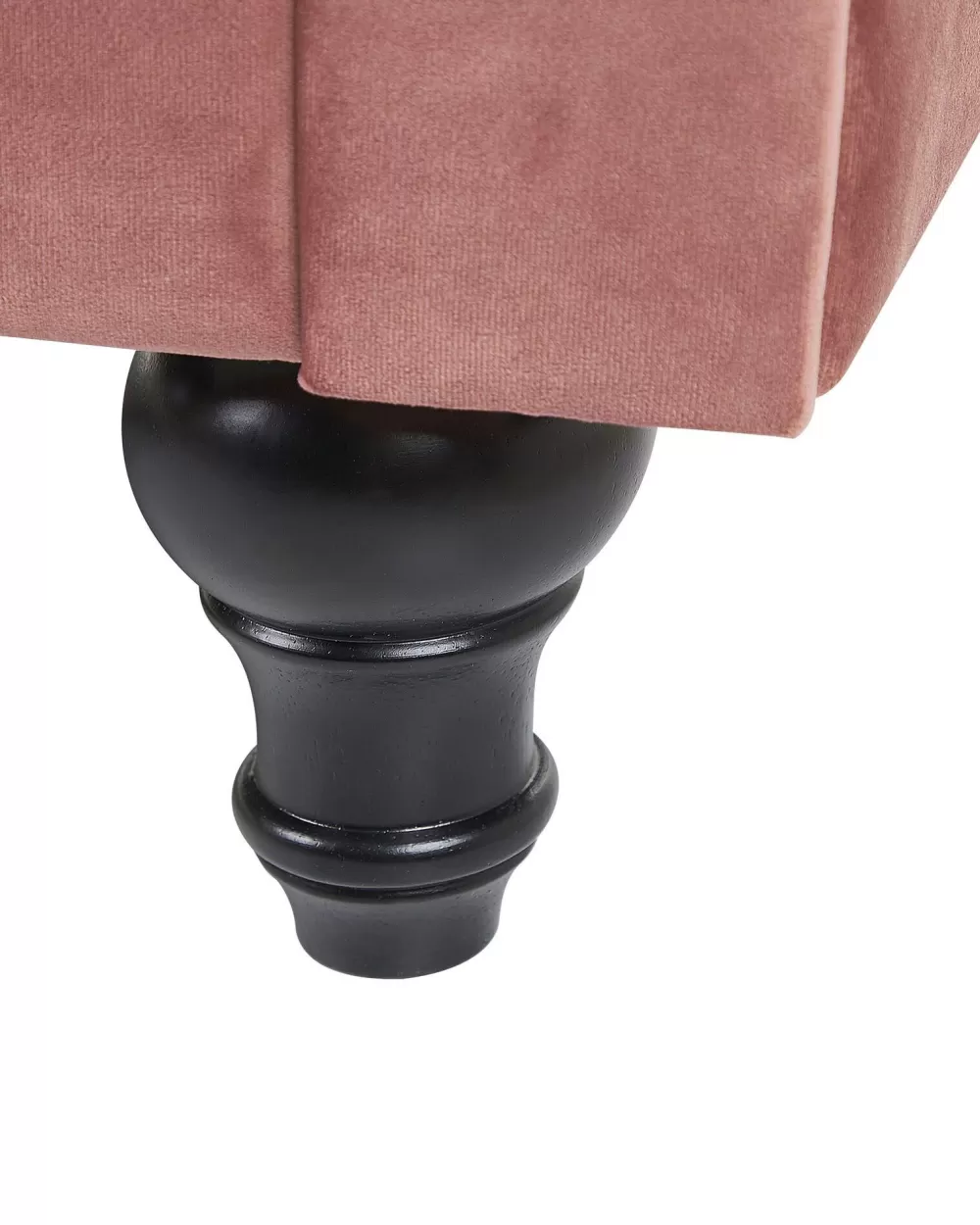 Elegante Poltrona Chesterfield in Velluto Rosa Chiaro - Beliani 

（，