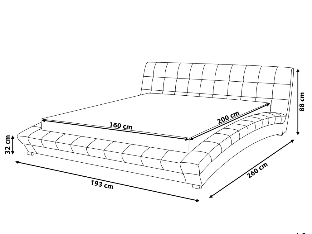 Beliani Letto Matrimoniale in Velluto Rosa Chiaro 160x200 cm - Design Confortevole e Moderno Lille Sametti