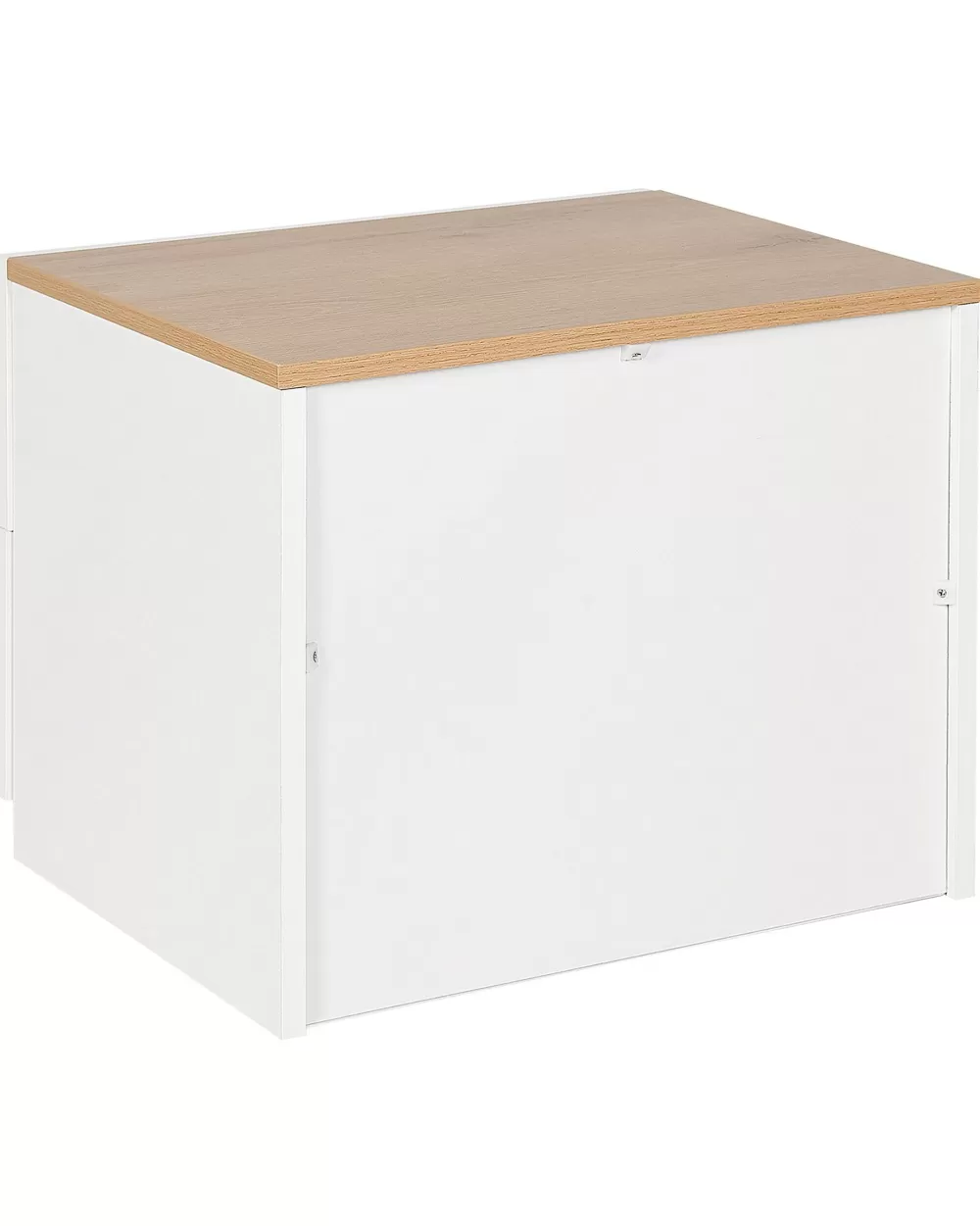 Offerta Imperdibile: Scatole Decor Yopoyta in Legno Chiaro con Design Edison Bianco - Set da 2