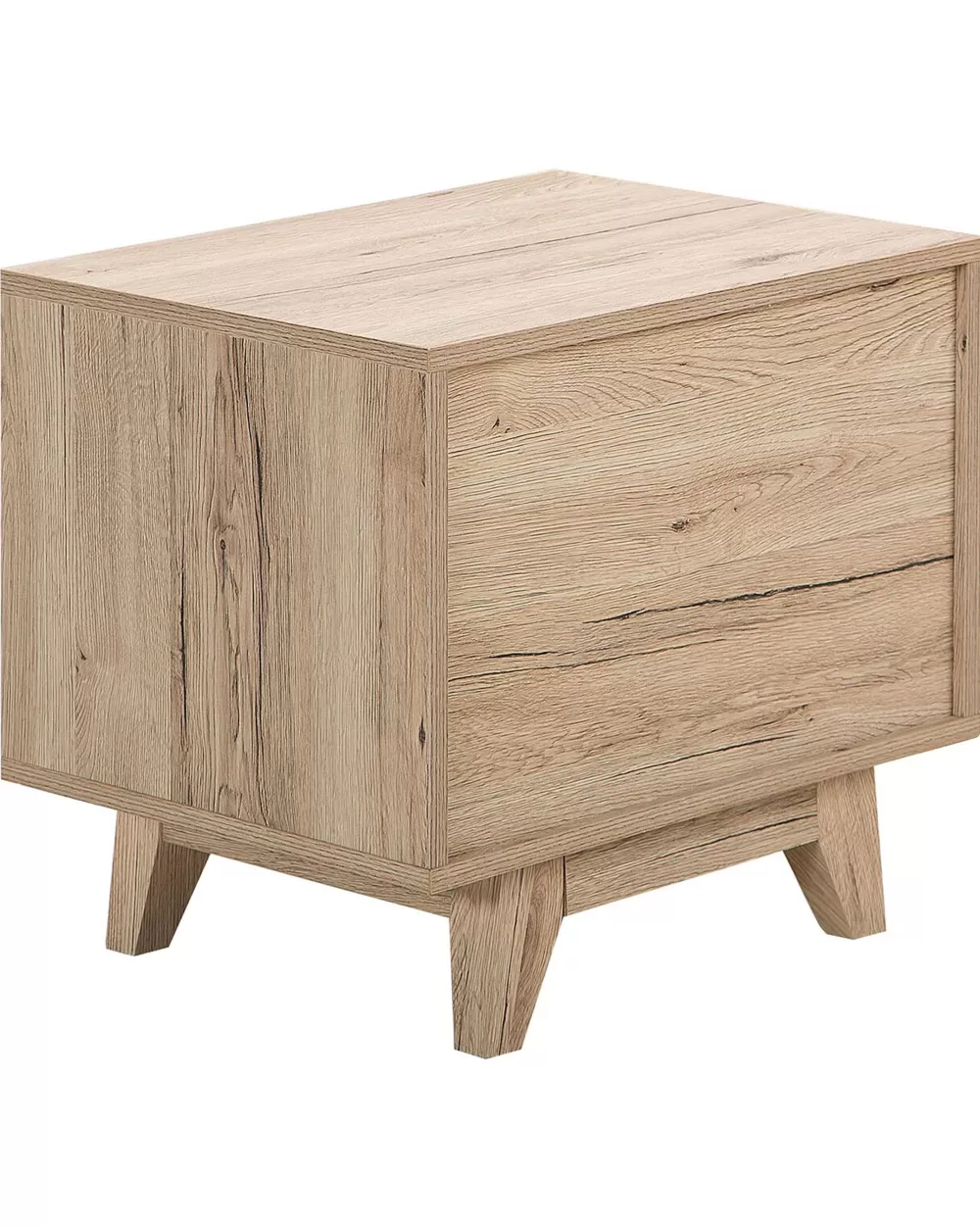 Beliani Contenitore Organizzatore Yopoyta - Scaffale Moderno in Legno Chiaro e Bianco, Soluzione Elegante per Spazi Compatti
