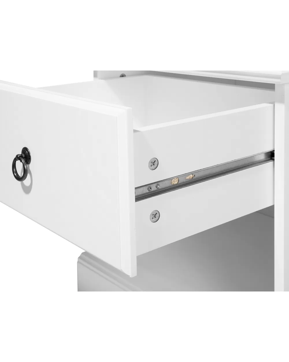 Scrivania Multifunzione Beliani Yopoytà con Scaffale Integrato e Contenitore Gilbert – Design Moderno in Bianco per Ambienti Funzionali