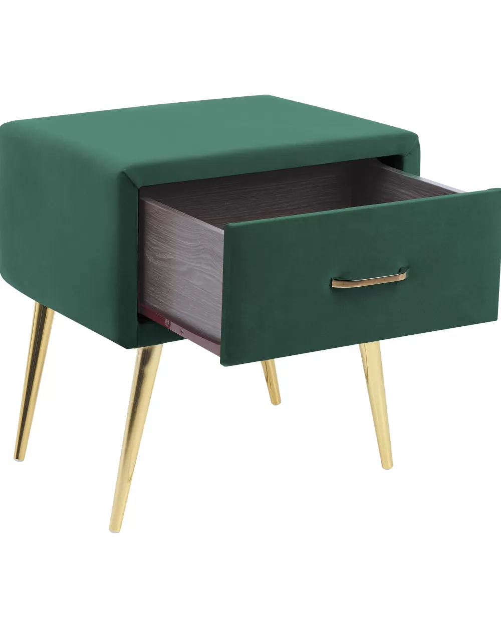 Scatola Portagioie in Velluto Beliani Yopoyta - Verde Smeraldo, Design Compatto per Organizzazione Elegante
